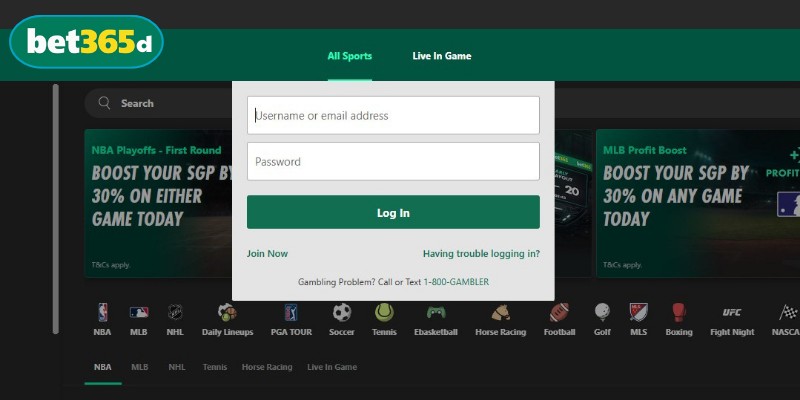 Người dùng truy cập website và đăng nhập bắt đầu trải nghiệm
